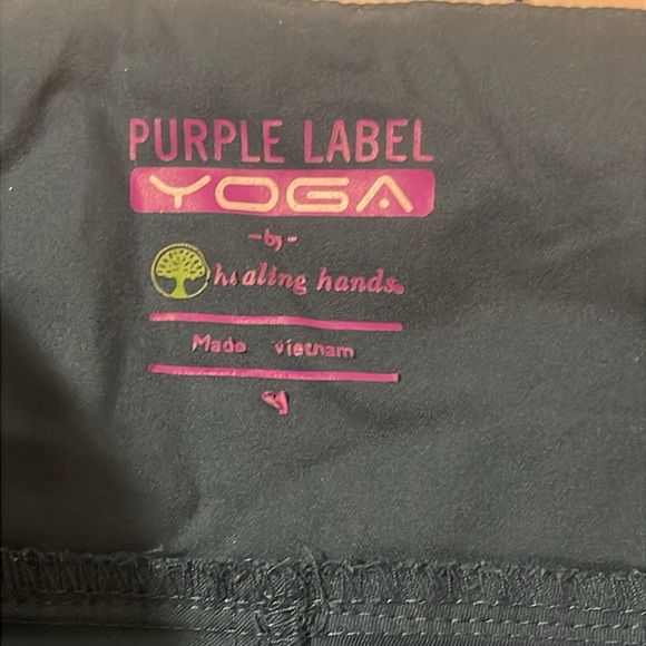 Purple Label Yoga Scrub Pants by healing hands w/Side Pockets Size M - Picture 3 of 8